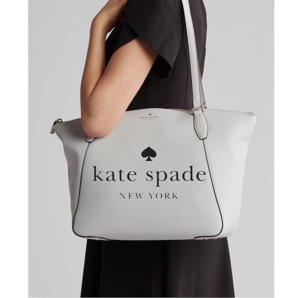 🆕 Kate Spade ♠️ Tote Pebbled Leather 🔵 - Picture 1 of 11